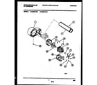 White-Westinghouse DG800AXW2 blower and drive parts diagram