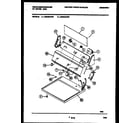 White-Westinghouse DG500AXD6 console and control parts diagram
