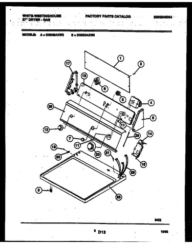 Console and control parts