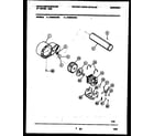 White-Westinghouse DG500AXW6 blower and drive parts diagram