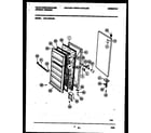 White-Westinghouse WFU16F5AW2 door parts diagram