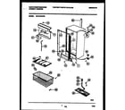White-Westinghouse WFU16F5AW2 cabinet parts diagram