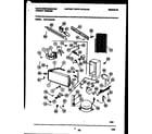 White-Westinghouse WFU16F5AW2 system and automatic defrost parts diagram