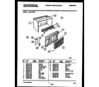 White-Westinghouse WAH117P2T3 cabinet parts diagram