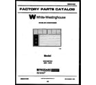 White-Westinghouse WAS186P2K2 front cover diagram