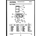 White-Westinghouse WAS186P2K2 cabinet and installation parts diagram