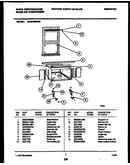 Cabinet and installation parts