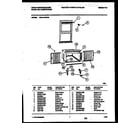 White-Westinghouse WAH119P2A2 cabinet and installation parts diagram
