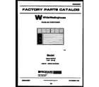White-Westinghouse WAH11EP2T2 front cover diagram
