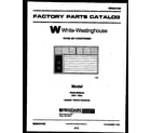 White-Westinghouse WAS183S2A2 front cover diagram