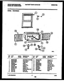Cabinet and installation parts