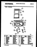 Cabinet and installation parts