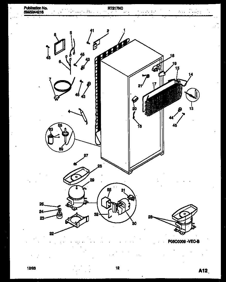 SYSTEM AND AUTOMATIC DEFROST PARTS