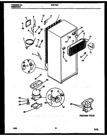 System and automatic defrost parts