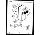 White-Westinghouse RT219PCD1 system and automatic defrost parts diagram