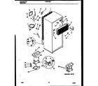 White-Westinghouse PRT217MCD3 system and automatic defrost parts diagram