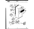 White-Westinghouse WRT19NRAW0 system and automatic defrost parts diagram