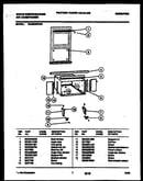 Cabinet and installation parts