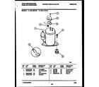 White-Westinghouse WAL106P1A2 compressor parts diagram