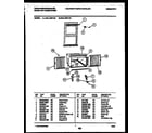 White-Westinghouse WAL125P1A3 cabinet and installation parts diagram