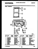 Cabinet and installation parts