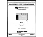 White-Westinghouse WAH106P1T2 front cover diagram