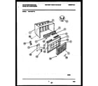 White-Westinghouse WAH106P1T2 cabinet parts diagram