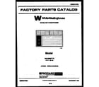 White-Westinghouse WAH086P1T2 front cover diagram