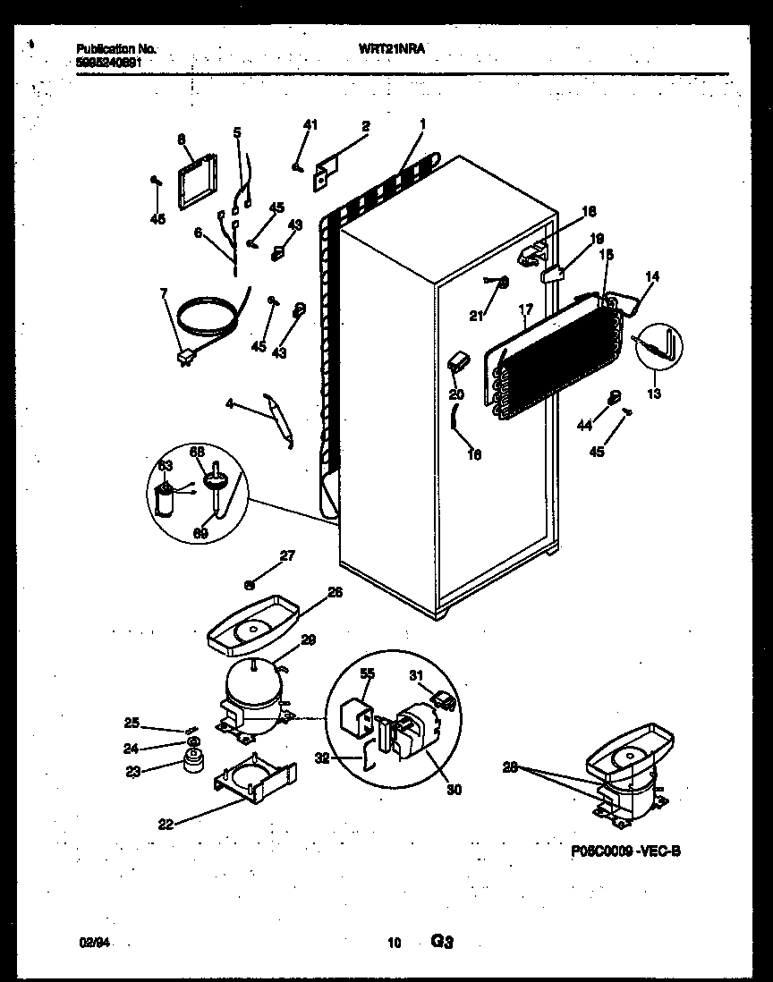System and automatic defrost parts