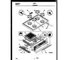 White-Westinghouse GF300NW8 cooktop and broiler drawer parts diagram