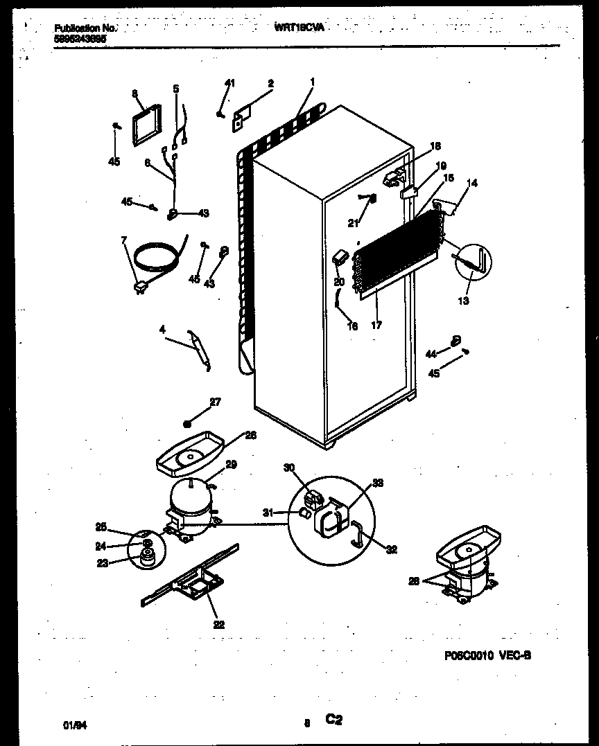 System and automatic defrost parts
