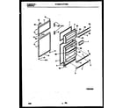 White-Westinghouse RT153MLW2 door parts diagram