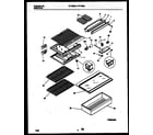 White-Westinghouse RT153MCD2 shelves and supports diagram