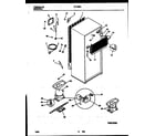 White-Westinghouse RT178SCW1 system and automatic defrost parts diagram