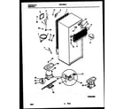 White-Westinghouse WRT15DRAD0 system and automatic defrost parts diagram