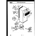 White-Westinghouse RT216PLW1 system and automatic defrost parts diagram