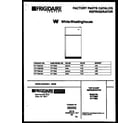White-Westinghouse RT173MCD2 cover page diagram