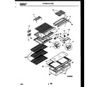 White-Westinghouse RT173MCD2 shelves and supports diagram