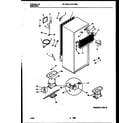 White-Westinghouse RT173MLW2 system and automatic defrost parts diagram