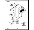 White-Westinghouse WRT21FGAD0 system and automatic defrost parts diagram