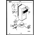 White-Westinghouse RT175SCW1 system and automatic defrost parts diagram