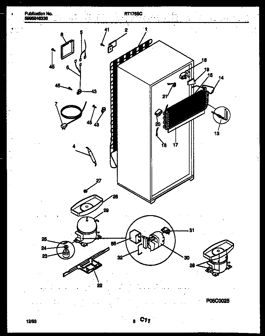 System and automatic defrost parts