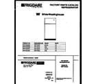 White-Westinghouse WRT15CGAW0 cover page diagram