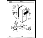White-Westinghouse WRT15CGAD0 system and automatic defrost parts diagram