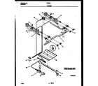 White-Westinghouse GF600ND9 burner, manifold and gas control diagram
