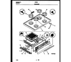 White-Westinghouse GF600ND9 cooktop and broiler drawer parts diagram