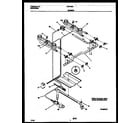 White-Westinghouse GF610RXW4 burner, manifold and gas control diagram