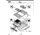 White-Westinghouse GF610RXD4 cooktop and broiler drawer parts diagram