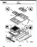 Cooktop and broiler drawer parts