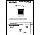 White-Westinghouse GF630RXW4 cover page diagram